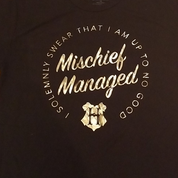 Black Harry Potter tee, sz XS, EUC - Picture 2 of 3